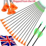 12X Archery Sucker Arrows Youth Children Safe Suction Cup Target Practice Shoot