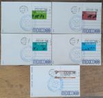 Mexico 1968 olympic sport games 5 postcard FDC set as seen combine shipping