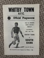 WHITBY TOWN v SOUTH BANK  FA TROPHY FIRST ROUND REPLAY 1985 - 86
