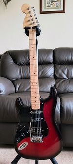 Stratocaster Style Guitar With Standard Squire Body
