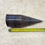 Tapered Threaded Log Splitting Cone Drill Bit, Steel, Black, 10 in (25cm)