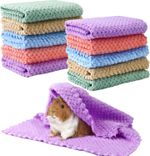 10Pcs Guinea Pig Fleece Blanket, 12 X 12In Reusable Guinea Pig Cage Liners