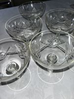 6 Champagne Glasses Model Croisillons Crystal By BACCARAT