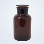 Apothecary Bottle 2500ml Amber Glass Oil Lotion Regeant Essence Storage Jar Lid