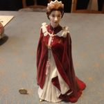 Royal Worcester Queen Elizabeth in the Robes of the  Order of British Empire 