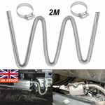 2M Air Heater Pipe Stainless Steel Exhaust Diesel Gas Vent For Car Parking Tank