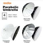 Godox Parabolic Reflective Umbrella + Soft Diffuser Cover Cloth 85/105/130/165CM