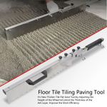 Tile Flat Sand Leveling Tiling Paving Tool Lever System Tool Collapsible Silver