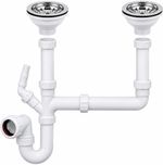Double Bowl Kitchen Sink Waste Kit Bundle BELOFAY Complete Kitchen Sink Plumbing