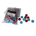 100 X 20mm Red Round Reflector self Adhesive stick ons Trailer and truck reflect