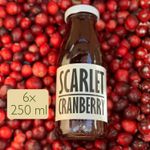 Pressuice Cranberry Juice 100% Pure Fruit 6x250ml Sour Cocktail Base UK