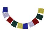 Bermoni Buddhist Fluttering Cotton Prayer Flags Mantras & Wind Horses-10 FLAGS-1