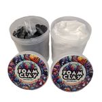 Cosplay Foam Clay Craft for Sculpting Air Drying 300g Black bonds to EVA