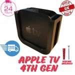 Apple TV 4Th Gen Wall Mount Bracket Holder Clip Organiser Fixing Clip Storage UK