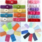 Headband Hair bands Crochet Tube Bandeau Kylie Girl's Wide Hair Accessories