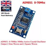 AD9851 DDS Signal Generator Module 0-70MHz 125MHz Clock - UK Seller