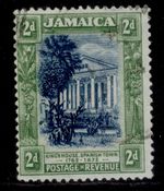 JAMAICA GV SG81, 2d indigo & green, USED.