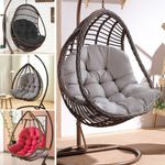 Hanging Egg Rattan Chair Cushion Seat Pad Swing Hanging Chair Pad Mat Garden XL