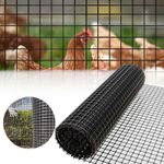 25M PVC Coated Chicken Mesh Fencing Garden Barrier Garden Plastic Net Fence UK