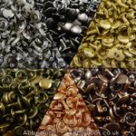 Double Cap Rivets 6x5 7x7 9x8 & 9x12 Stud Rapid Rivets Leather Craft Repair