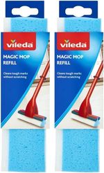 Vileda New Magic 3 Action Mop Sponge Heads Refill - 2 Pack