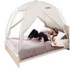 BESTEN Floorless Indoor Privacy Tent on Bed with Color Poles for Cozy Sleep