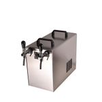 Dispensing system STREAM 50 beer case, through-flow cooler 2-line dry cooler, up
