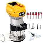 For DeWalt 18V 20V Battery Brushless Compact Router for Woodworking w/Tools UK
