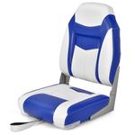 Boat Seat Folding Fishing Boat Chair W/ Long Fixation Strap Marine Captain Seat