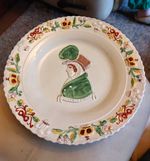 Queen Caroline Royalty Hand Painted  George Gordon Scottish plate/bowl 1820