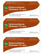 3x Hydrocortisone ointment 1% - Inflammation, Skin Bites, 15g