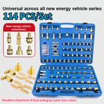 114PCS Car Air Conditioning Leak Detector Auto Repair Tool Detection Tools Kit