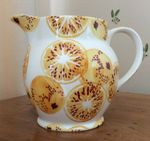  EMMA BRIDGEWATER  2014 " ORANGES " 1.5 PINT JUG SPONGEWARE   