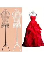 Female Dressmaking Mannequin Adjustable Tripod Dress Form Display Stand