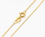 9ct Gold Necklace Cable Chain Diamond Cut Sparkle 16in-20in Italian Made