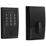 Schlage Encode Smart WiFi Deadbolt Matte Black BE499WB CEN 622 Century Trim