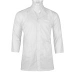Mens Butchers Coat Hygiene Kitchen Catering Baker Cook Chef Uniform Butcher Coat