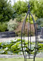 Burdale Garden Obelisk Climbing Metal Plant Pot Support Steel Frame 90cm Tall