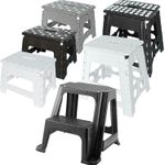 Folding Step Stool Plastic Foldable Multi Purpose Dual Step Stool Small Large