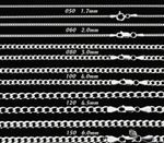 Genuine 925 Sterling Silver Curb Chain Necklace Lobster Clasp 16"-30" Gifts UK