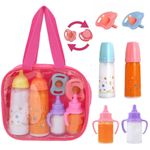 Magic Milk Bottle Baby Doll Accessories Doll Feeding Set Doll Play Sets Dummy
