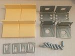 IKEA Kallax Mounting Kit Beige x 4 Pack Set - 115753, 118673, 103693, 100372