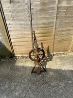 Vintage Wooden Spinning Wheel