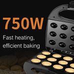 Electric Walnut Cake Maker 750W Nonstick Walnut Cookie Mould Mini Nut Waffle