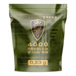 Elite Force Airsoft Premium 0.23g 4000 Bag BBs Ammo Pellets White 6mm Polished