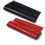 Silicone Rubber Sheet Heat Resistant High Elasticity Rubber Plate Pad Red/Black