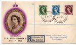 GB QEII 1954 9d 10d 11d Illustrated Registered FDC WS46538