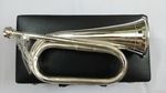 British Army Bugle Silver Plated Tunable Mouthpiece Free Carrying Case