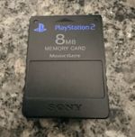 Official Original Genuine Sony PS2 PlayStation 2 8MB Memory Card Black