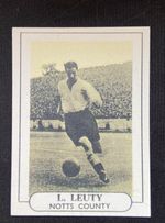 RARE 1955 WILKINSON POPULAR FOOTBALLERS L LEUTY NOTTS COUNTY MINT